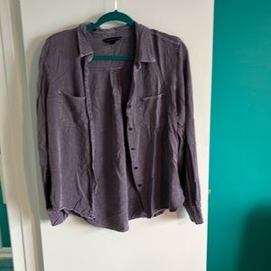 Purple Denim Button Up